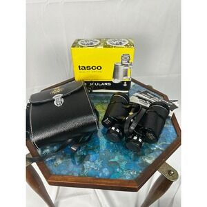 Vintage Tasco 8x40 Sea-Mate Binoculars w/ Case Box & Papers Japan